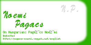 noemi pagacs business card